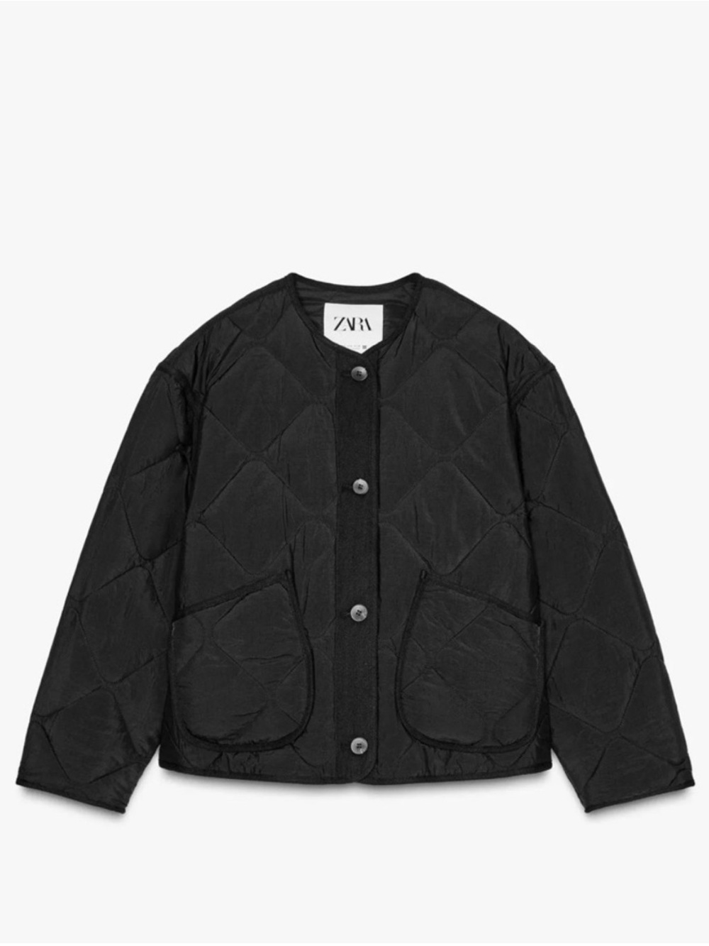 ZARA Water Repellant Quilted Jacket